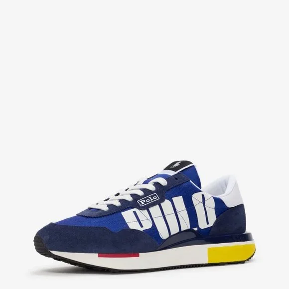 New Polo Ralph Lauren Men's Multi Train 89 Logo Lace-up Sneakers,